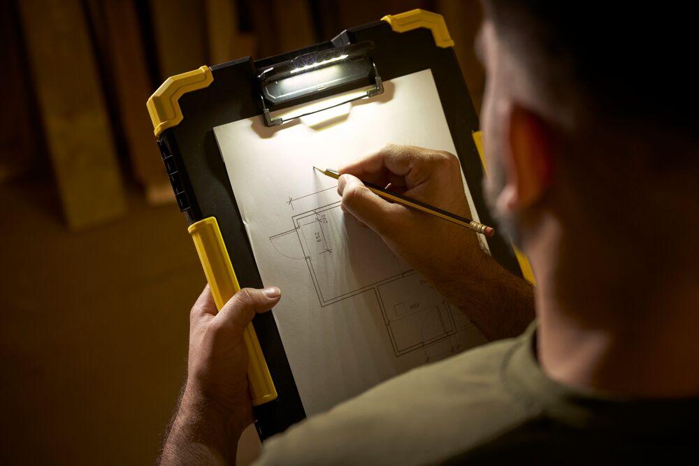 LED notepad for documents STANLEY TSTAK FMST82721-1 MOUNTING