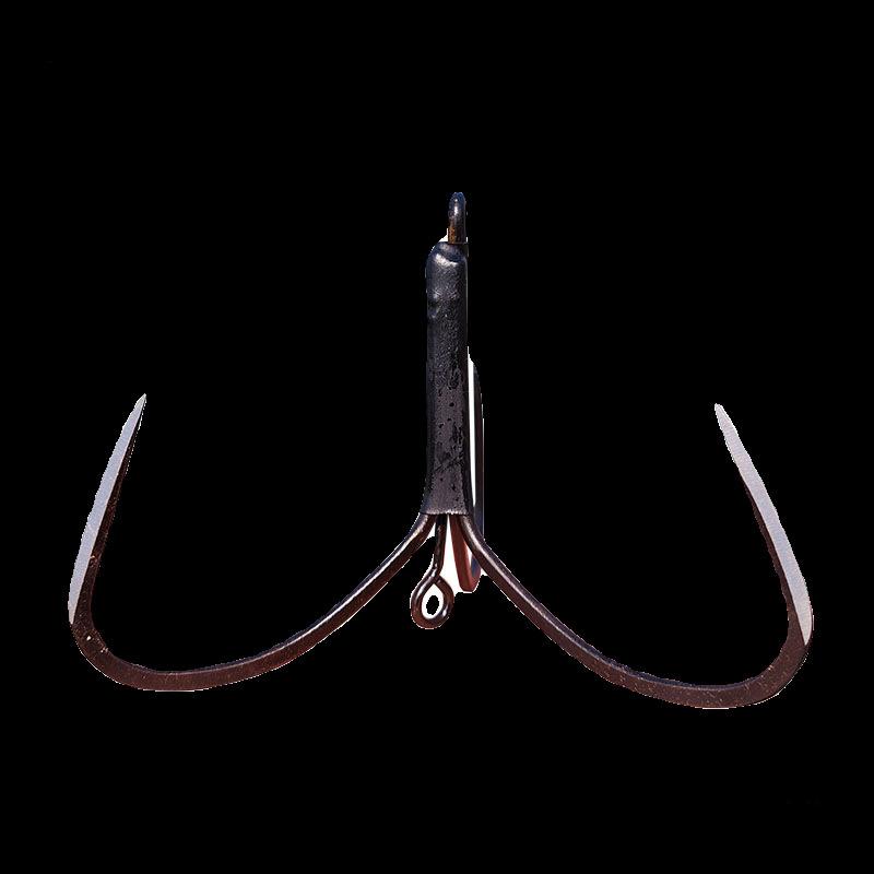 Рыболовный крючок Тройные якорьные крючки, Три крючка, Верхнее и нижнее кольца, Двойные кольца, Острые и быстро пробивающие чешую треугольные якорьные крючки