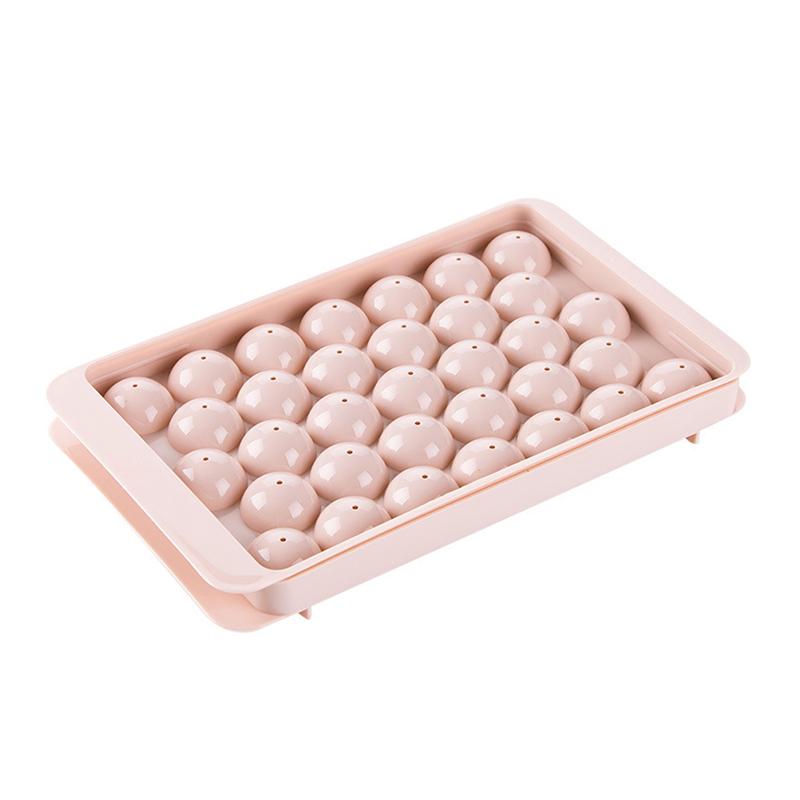 1 Pcs 3D Round Ice Cube Tray With Lid Plastic Diamond Spherical Style Ice Mold Diy Mould Ice Ball Maker Kitchen Tools