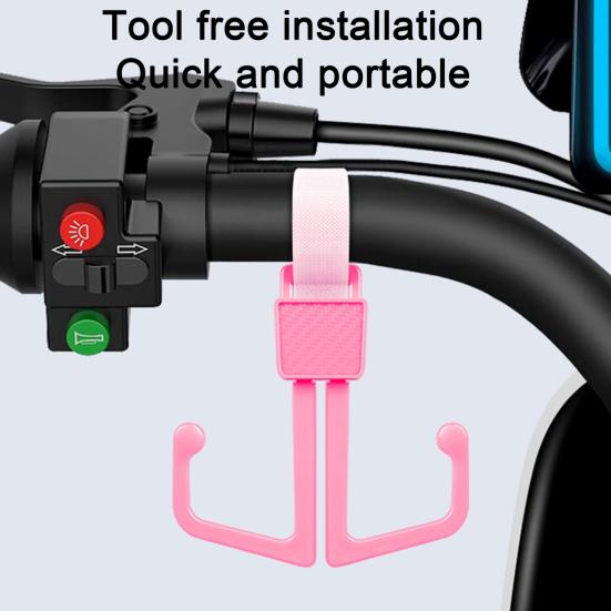 Крючок на руль велосипеда-скутера, вращающийся на 360 градусов, с высокой грузоподъемностью, простой в установке, крючок для автомобильного сиденья, вешалка на подголовник