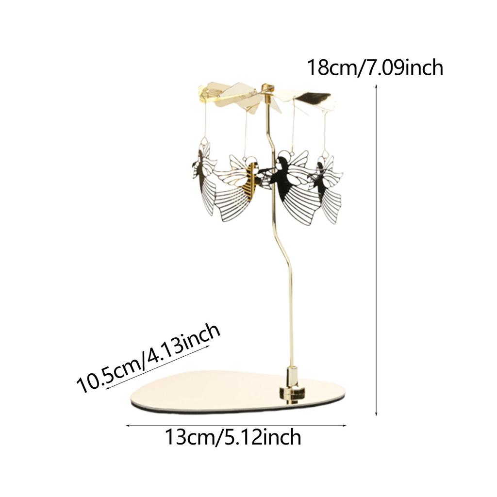 Металлический вращающийся подсвечник, подсвечник для чайной свечи, настольное украшение, декор, деревенский свадебный декор для стола, вращающийся подсвечник