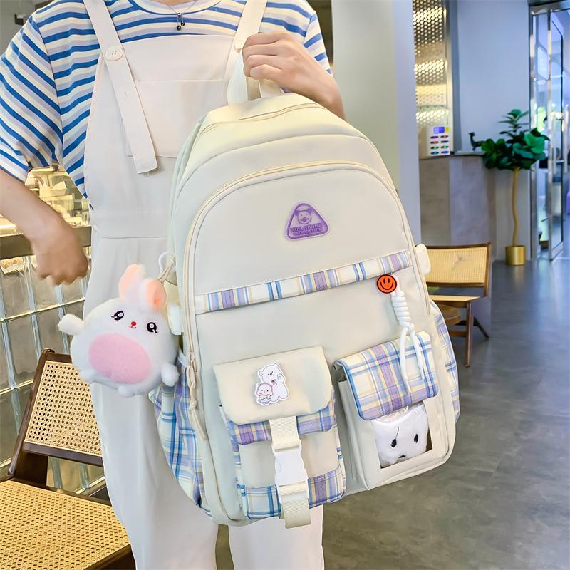 Набор школьных сумок. Студенческий рюкзак. Многосекционный рюкзак.