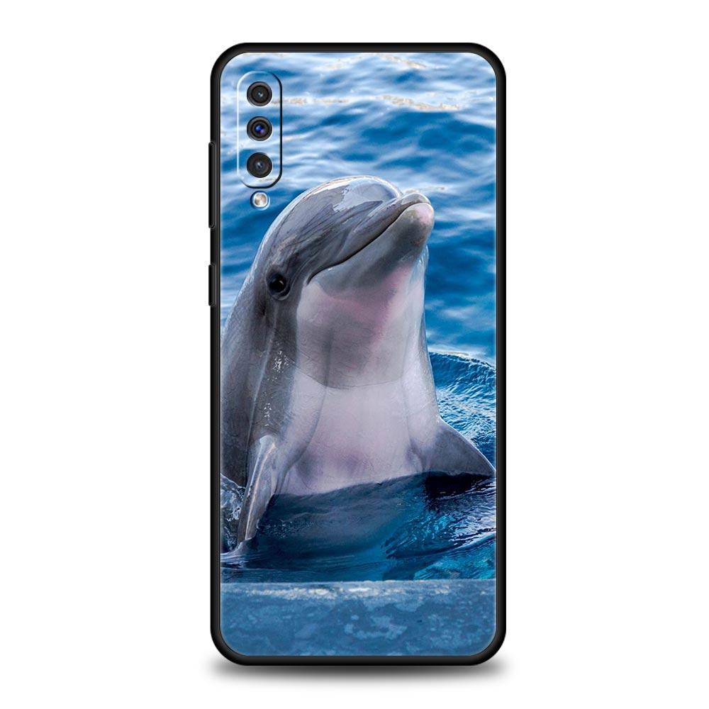 Ocean Animal Dolphin Phone Case For Samsung Galaxy A52 A50 A70 A10 A30 A40 A20S A20E A02S A12 A22 A72 A42 A32 5G A04s Soft Cover