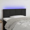VidaXL LED Headboard Bedroom Furniture Single Bed Accessory Headboard Interior Black 90x5x78/88 3121650