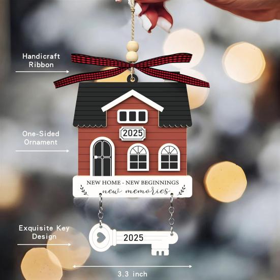 Свадебные подарки Первое Рождество Супружеские украшения Деревянная подвеска для автомобиля/украшение дома Mr. и