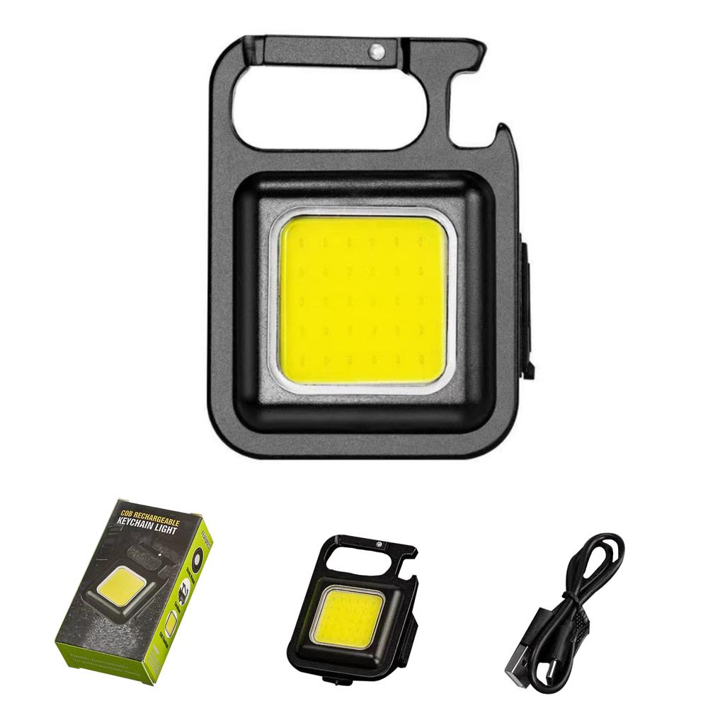 Strong Light Portable Mini Keychain Small Flashlight Charging Camping Work Multifunctional Auto Repair LED