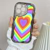 Ae93 Радужный художественный дизайн защитные чехлы для телефонов Apple iPhone 16 15 14 13 Pro Max 11 12 mini XR 7 8 6s Plus XS Max SE Wave TPU задняя крышка