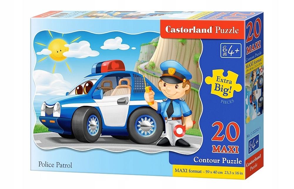 Puzzle 20 pieces Maxi C-02252 Police patrol