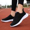 New Spring and Summer Solid Color Casual Shoes Soft Sole Fashion Korean Version Flying Woven Shoes Light Mouth Sports Shoes Women's Picnic Camping