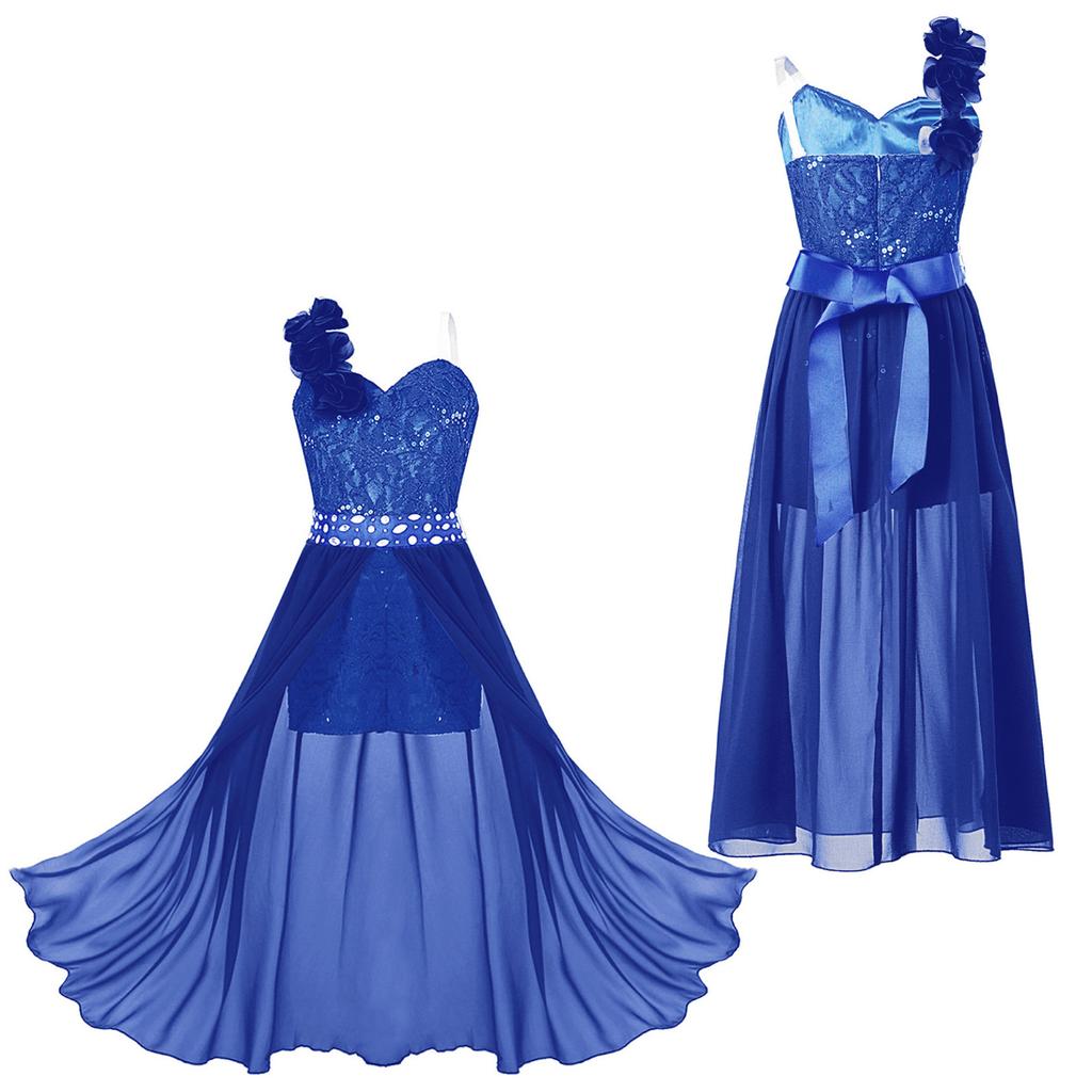 Детское платье с цветочным узором для девочек, комбинезон без рукавов со стразами, свадебное, банкетное, бальное платье макси, танцевальная одежда