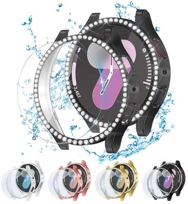 Чехол Glass+Diamond для Samsung Galaxy Watch 7 44 мм 40 мм, аксессуары, защитный жесткий защитный чехол для ПК, защитный бампер для Galaxy Watch 7 40 мм