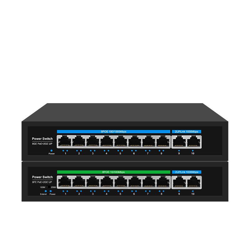 PoE-коммутатор Broadcom 24 В с 4, 8, 16 и 24 портами - Поддерживает мониторинг зданий