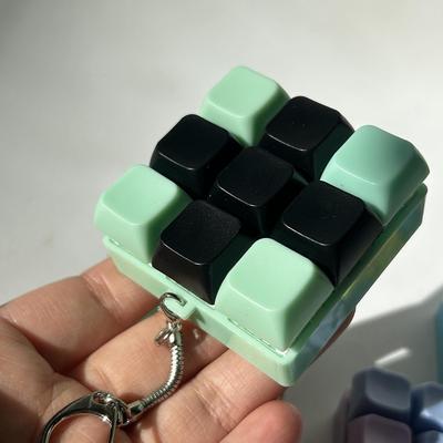 Клавиатура Fidget Keychain 9 Key Mechanical Clicker Creative Accessories Portable Supplies