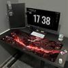Large Gaming Mouse Pad XXL Nine Tailed Wolf Deskmat Non-slip Mouse Mat Japanese Shrine Anime Art Fantasy Creature Keyboard Pad