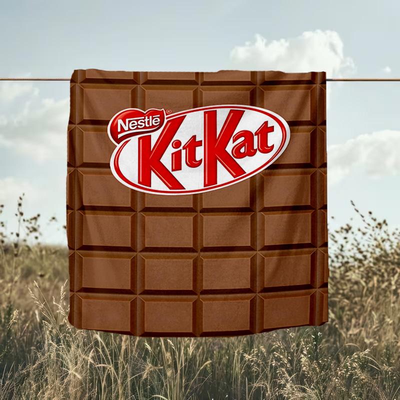 1PC Kit-kat Blanket Flannel Throw for Sofa, Indoor, Camping, Living Room, Office, Chair, And Bed Soft Birthday Christmas Gift