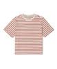 SNOWPEAK APPAREL Женская полосатая футболка с коротким рукавом из Sorona (S26Mwfts69) красный
