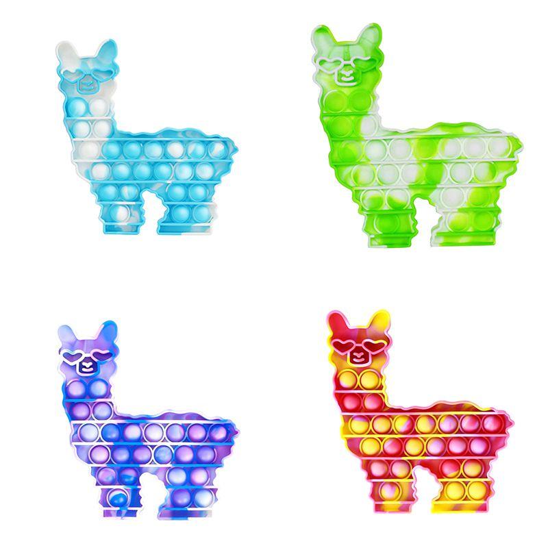 Яркая альпака поп-ит пуш-пузырь сенсорная игрушка для максимального снятия стресса