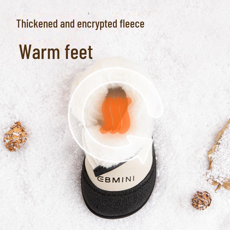 Зимние нескользящие хлопковые ботинки Yingbeimini для детей с бархатной подкладкой