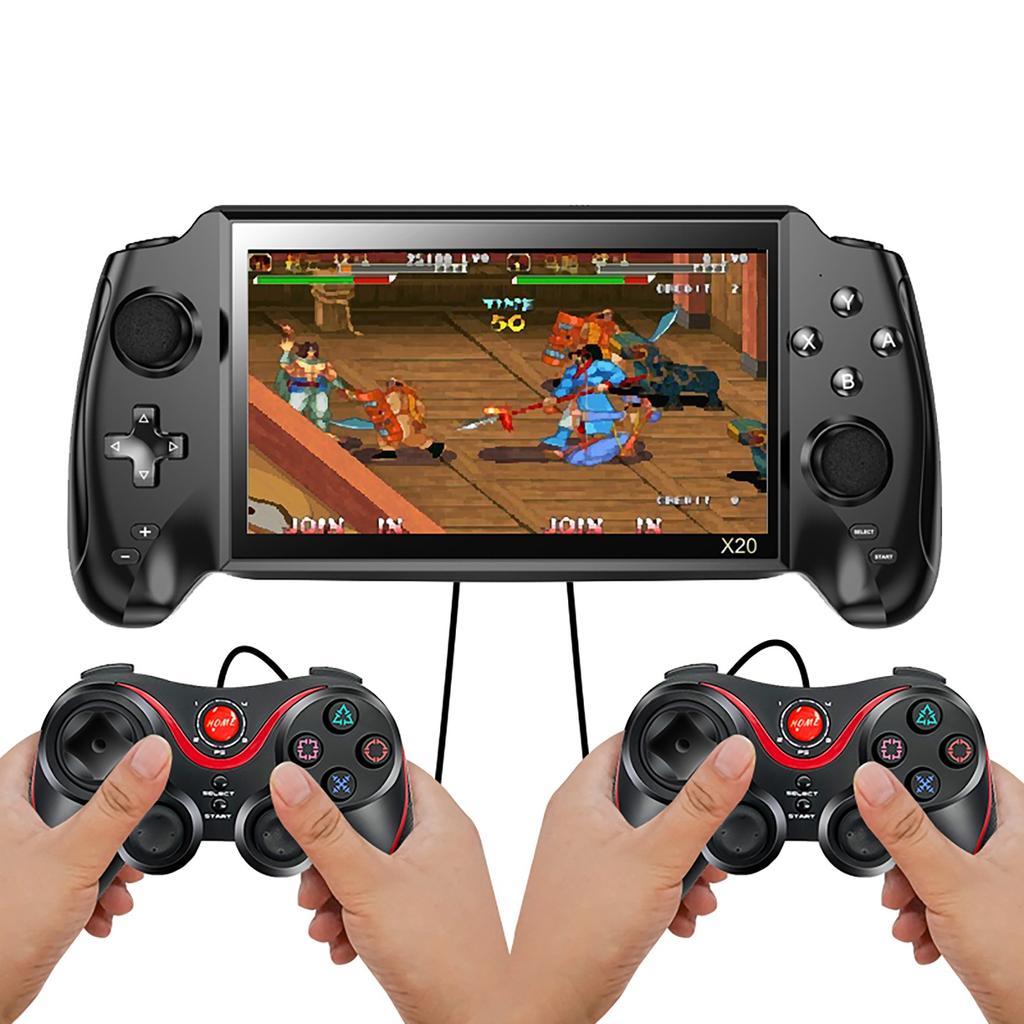 Портативная игровая консоль Mimimama X20 с 7-дюймовым HD-экраном и ретро-поддержкой TF для двухплеерного экрана
