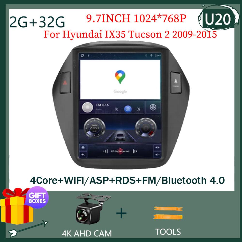 9.7 inch For Hyundai IX35 Tucson 2 2009-2015 Car Radio Android Auto Multimedia Video Player GPS Navigation 5G WIFI No 2din DVD