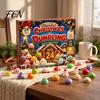 Unique Birthday Gift for Children Christmas Advent Calendar with 24Pcs Squeeze Dumplings, Soft Sensory Fidget Small Surprise Gifts Daily Unboxing Toys