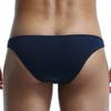 Bikini Size Combed Stretch Solid Color G-Station Men's Low-Rise Briefs, M, Navy, Cotton, Cotton, Tagless,