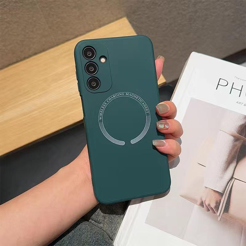 Подходит для чехла для мобильного телефона Samsung A55 A54 A15 Жидкий Магнитный S24ultra Силиконовый S21s22s23 Мягкий Чехол