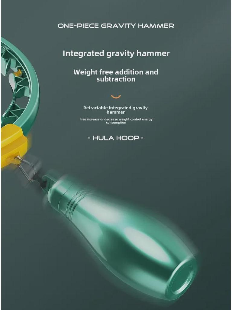 Регулируемый смарт-хула-хуп с утяжелением для взрослых - съемный, подсчитывающий фитнес-обруч для тренировок пресса