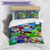 3pcs Duvet Cover Set (1*Duvet Cover + 2*Pillowcase, Without Core), Sprunki Game Print Bedding Set, Bedroom Decor, All‑Season, Birthday Gift