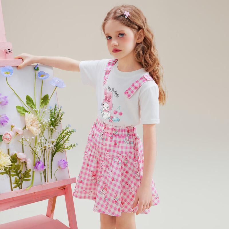Hello Kitty Летний комплект для девочек: футболка и юбка 2026