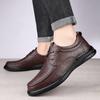 Повседневные мужские кожаные туфли из натуральной кожи высокого качества в мужском стиле для отдыха, бизнеса, вечеринок, повседневные, офисные туфли для взрослых, черные, коричневые