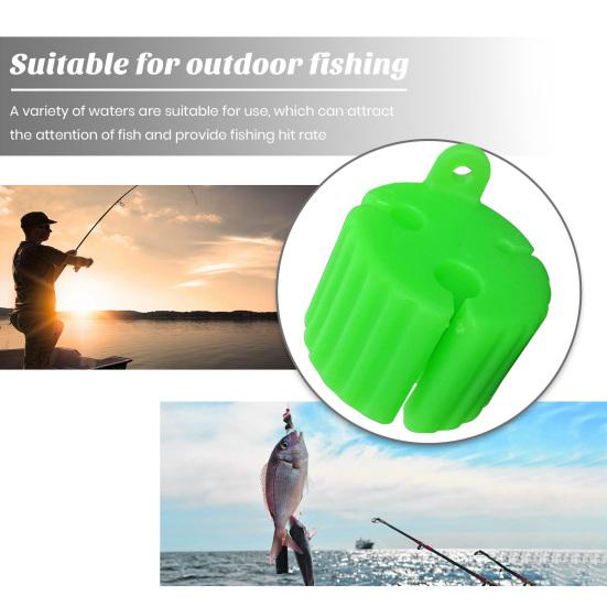 Удочка Силиконовый фиксированный шарик с отверстиями 3/6/8 мм, устойчивый к царапинам, красочный мини-износостойкий многоразовый защитный зажим для удочки, держатель для рыбалки