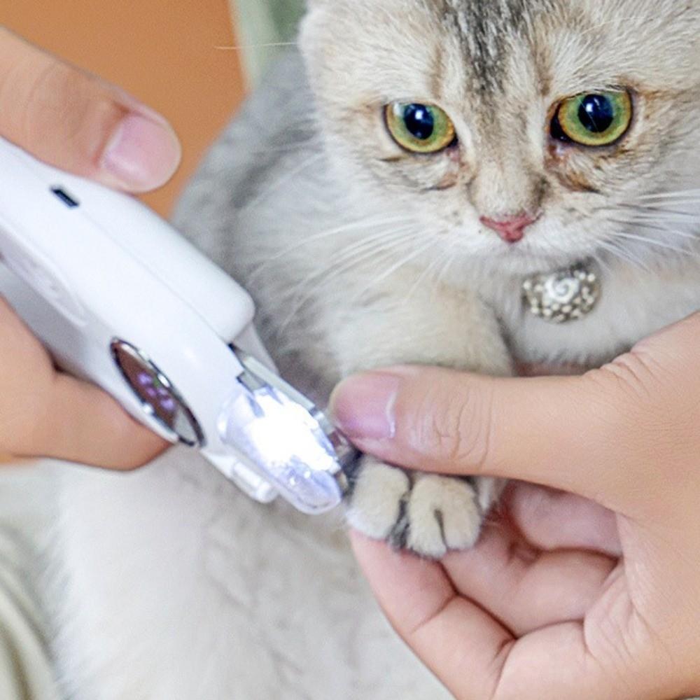 Low Noise Dog Nail Grinder 2-in-1 Electric Nail Clipper Grinding Cat Claw Clippers For Cats