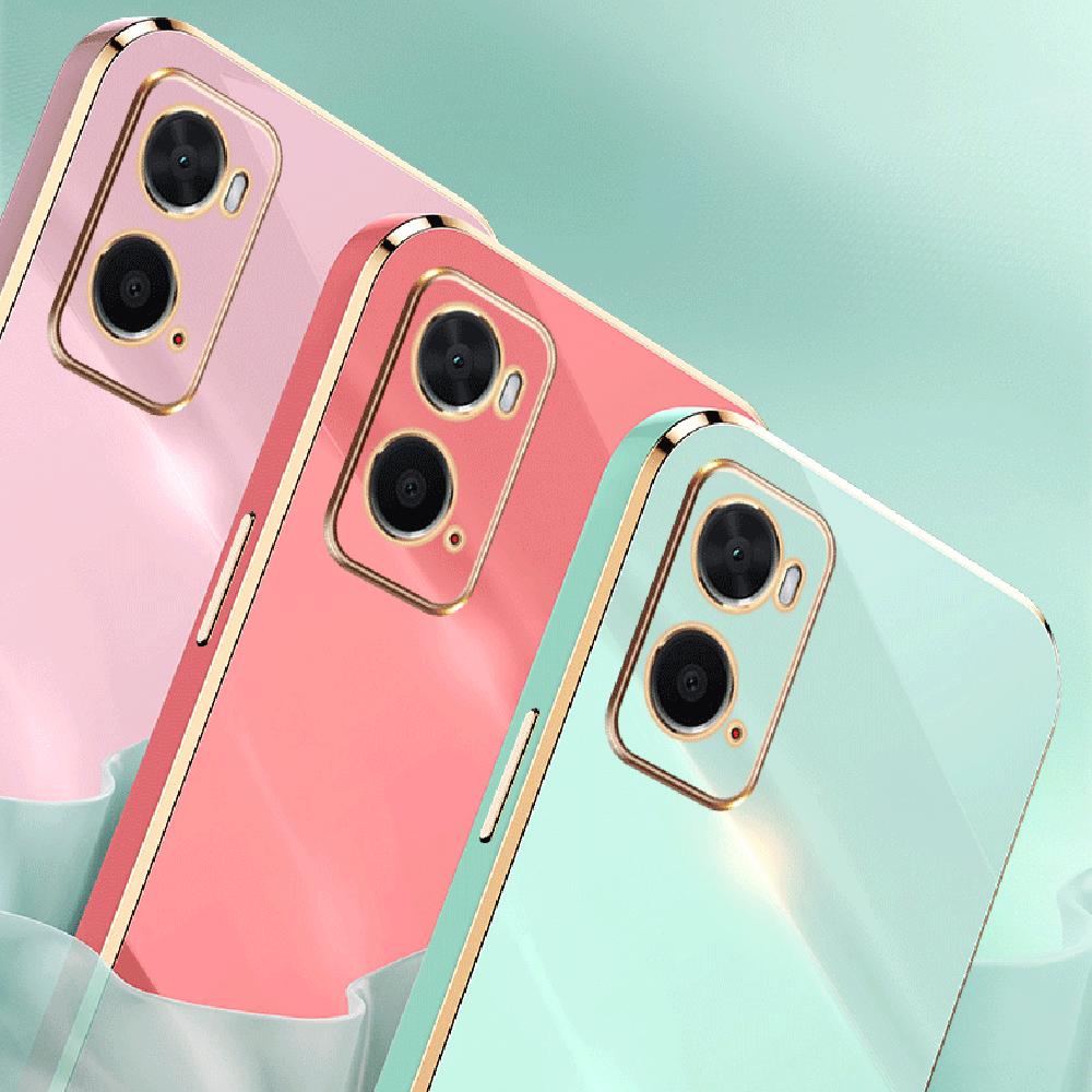 Для oppo A76 чехол Роскошный квадратный чехол для телефона OPPO A96 CPH2333 CPH2375 Противоударный силиконовый чехол для задней крышки oppo a76 a96 Чехлы