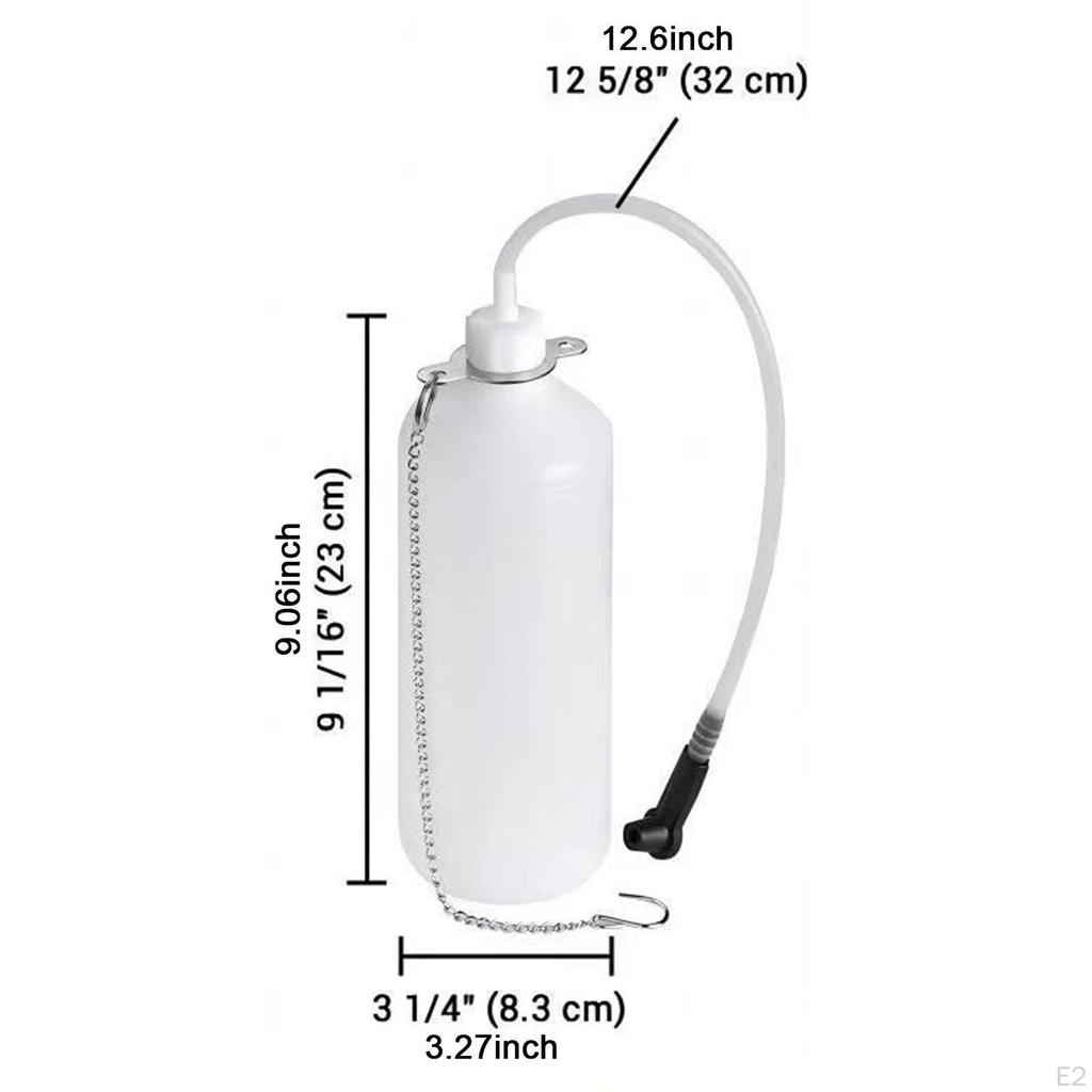 Бутылка для прокачки тормозов объемом 1 л с резиновым соединителем, давление жидкости 12,6 дюйма, трубка для автомобиля