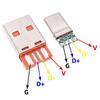 Быстрая зарядка Type-C Usb 65W 5A мужской разъем сварка с 5-контактной печатной платой + Type A мужской 6-контактный Usb Diy Otg набор для зарядки данных