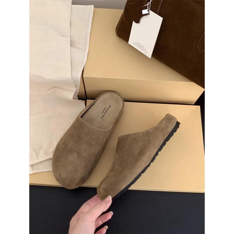 Новый стиль ретро-обуви для женщин, на толстой подошве, с повязкой на голову, полушлепанцы и пара шлепанцев для ленивых