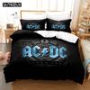 3D Ac Dc Music Постельное белье Пододеяльник Комплект с наволочкой Твин Полный Queen King Постельное белье Постельное белье