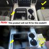 Carbon Fiber Front Cup Holder Cover Decor Ring Trim For Dodge Ram 1500 2010-2017