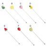 Stirrer Swizzle Mixing Stick Drinking Stirring Rod Silicone Stainless Steel Muddler Bar Tool Accessories Party