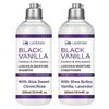 Black Vanilla Curly Hair Sulfate Free Shampoo and Conditioner Set for Dry, Damaged Natural Hair, Hydrating Hair Care Kit  Made with Shea Butter, Aloe 