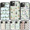 Чехол для телефона с акварельными суккулентами и кактусами Для iPhone 17 Air 14 15 16 16e 13 12 Max Чехол для Apple 11 Pro Max Plus