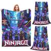 N-ninjagos Забавное одеяло Фланелевое плед для дивана Легкое для дивана Постельное белье Офисные пледы Покрывало Одеяло