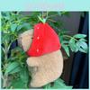 Capybara Plush Whimsical Doll Keychain Adorable Animal Pendant Gift Perfect
