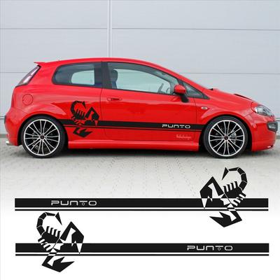 GXXVJ1 Наклейки Stickers для Punto Боковые полосы скорпион Авто Тюнинг Спорт cs-054
