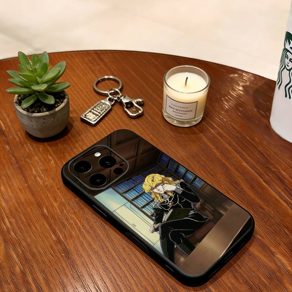 LoGH Phone Case Soft Silicone black For IPhone 17 16 15 14 13 12 11 X XR Plus Pro Max Plus