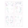 4Pcs K-Pop Temporary Tattoos Role-Playing Tattoo Stickers Waterproof Body Art Realistic Party Cosplay Costume
