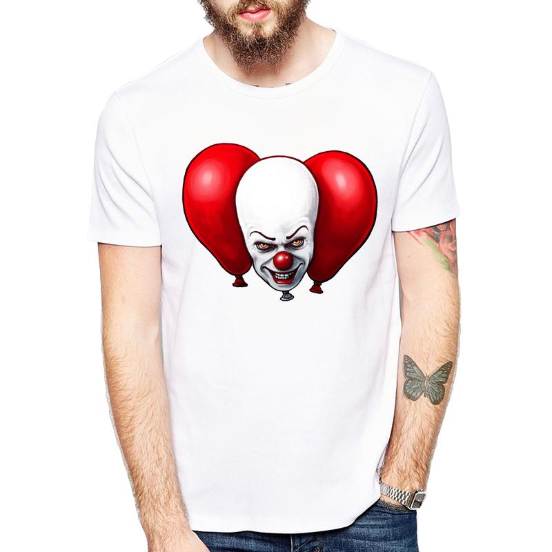 IT Movie T Shirt MEN Stephen King Print 2026 Summer Collection T-shirt men joker printed They All Float O Neck tshirt
