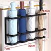 Wall-Mounted Entryway Umbrella Rack with Hooks