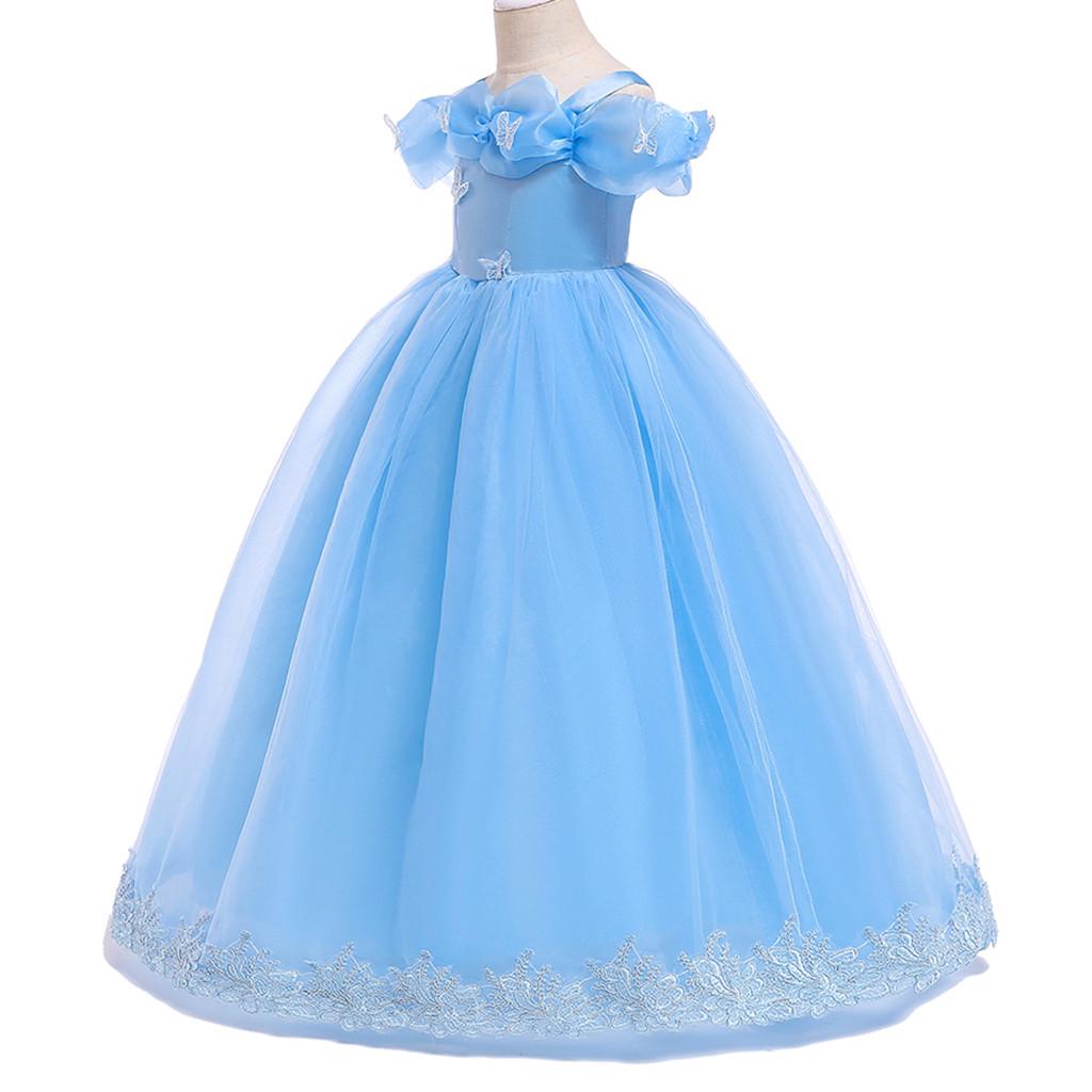 Детское пышное платье принцессы для подружки невесты на день рождения, свадебное платье